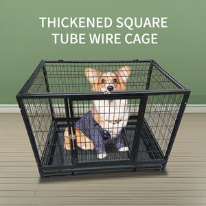 <span class=keywords><strong>Cage</strong></span> pour chien multifonctionnelle en fil métallique <span class=keywords><strong>Cage</strong></span> pour chien robuste Conception de grande <span class=keywords><strong>cage</strong></span> pour chien Système de poulie Cages pour animaux de compagnie avec un bon service - Product Image 4