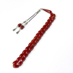 Mode chaude 8*12MM 33 Bracelet de prière pour hommes musulmans perles chapelet islamique fait en alliage de Zinc Agate cadeau d'anniversaire principal Tasbih - Product Image 3