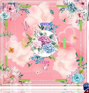 Tapete de Mesa de Mahjong Floral Premium, Antideslizante, de Poliéster, Cubierta Cuadrada para Mesa, Reducción de Ruido, Tapete para Juegos de Mesa y Cartas, Venta al Por Mayor, OEM, ODM - Product Image 5