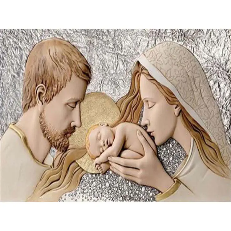 Pintura de diamantes, pintura de anjo diy 5d jesus cristo virgem maria broca completa moderna pintura de diamantes bordado faça você mesmo