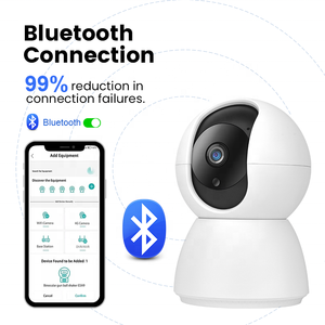 Moniteur bébé sans fil 2MP avec audio bidirectionnel, caméra de sécurité intérieure panoramique à 360° avec détection des pleurs du bébé via la caméra Wifi ICSEE - Product Image 2