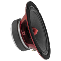 Altavoz Woofer Profesional de Rango Medio de 800W y 8 Pulgadas para Audio de Coche - Bala de Aluminio Roja