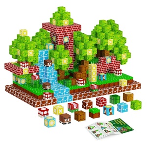 Bloques de construcción magnéticos para niños STEM Montessori juguetes sensoriales juego de cubos magnéticos para niños y niñas para regalo de cumpleaños - Product Image 1