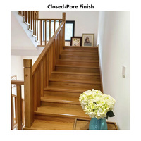 Marches d'escalier en chêne rouge sur mesure, marches intérieures en bois massif, design moderne, plusieurs couleurs, prix direct usine