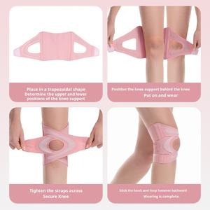 Rodillera Deportiva Delgada y Flexible de Neopreno, Soporte de <span class=keywords><strong>Rodilla</strong></span> Transpirable con Correa Cruzada de Compresión para <span class=keywords><strong>Menisco</strong></span> - Product Image 5