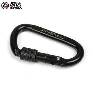 Mosquetón Xinda tipo D de 52x98mm con cierre de acero para escalada en roca y uso en exteriores - Product Image 4