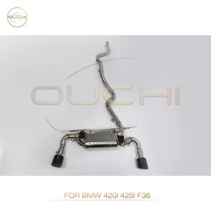 Sistema de escape de acero inoxidable OUCHI Catback de rendimiento para BMW 4 Series 420i 425i <span class=keywords><strong>430i</strong></span> F32 F36 B48 silenciador de motor con válvula - Product Image 3