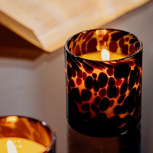 Bougeoir personnalisé en verre soufflé à la main de couleur ambre multi-taille pour la décoration de maison et de mariage Style verre à liqueur - Product Image 2
