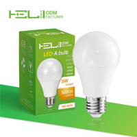 Ampoule LED à longue durée de vie 15 000 heures, 5W, 500lm, 3000K-6500K, 220V °   Lampe à économie d'énergie E27 100-265V pour la maison et l'hôtel