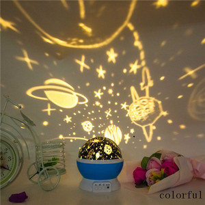 Lámpara LED giratoria para niños, luz nocturna romántica que cambia de <span class=keywords><strong>Color</strong></span>, maestro de estrellas para el sueño del bebé - Product Image 5
