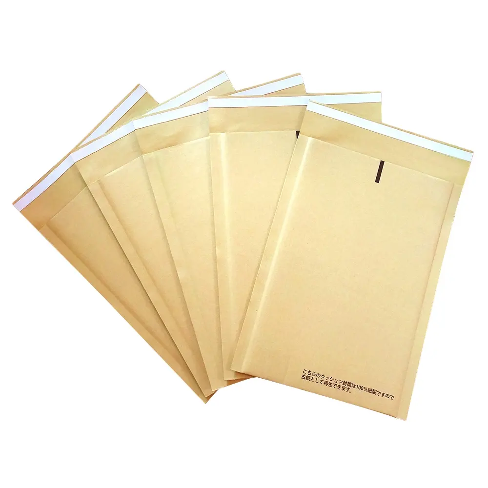 थोक कस्टम सफेद भूरा काला छत्ते गहने तकिया क्राफ्ट पेपर mailers बैग पैकेजिंग लिफाफा कागज