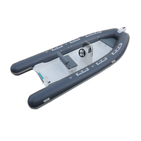 Bateau pneumatique de luxe en fibre de verre RIB-550B, accessoires personnalisés pour la croisière/pêche/visite de sites fluviaux