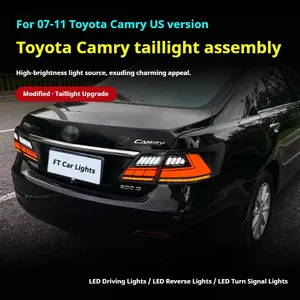 ไฟท้ายรถยนต์ FT สำหรับ Toyota Camry รุ่น US ปี 2007-2011 ไฟท้าย LED พร้อมไฟเลี้ยวแบบไดนามิก ชุดไฟท้ายรถยนต์ - Product Image 4