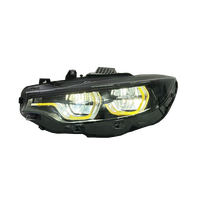 Feux avant LED SJC Auto V3 version fumée, tricolores, avec interrupteur DRL pour BMW M3 F80 M4 F32 F36 F82 F83, pièces auto, nouveau style 13-19