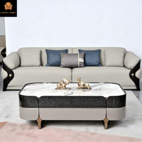 Foshan Fabrik Direktvertrieb Luxus Chesterfield Sofa-Set - Echtes Leder Modernes Design für Apartment Hotel Villa Nutzung