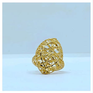 Elegant Gold <b>Ring</b> with Modern Openwork Design Lightweight Designer <b>Finger</b> <b>Ring</b> for Women Daily Wear and Special Occasions - Product Image 1