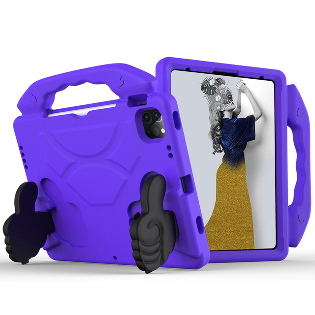 Handheld Eva Shock Proof Case For Ipad Air 5 Air 4th Generation 10.9 Pro 11 Inch With Thumb Stand