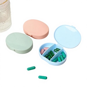 Pastillero Portátil Mini de Tres Compartimentos para Viaje, Mañana, Mediodía y Noche, Modelo <span class=keywords><strong>0075</strong></span>, Venta al Por Mayor del Fabricante - Product Image 1