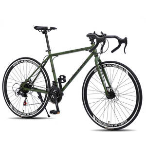 Vélo de montagne pour hommes, 21 vitesses, cadre en <span class=keywords><strong>fibre</strong></span> de carbone 700c, freins à disque, fourche à suspension, vélo de sport, fourche en acier à suspension - Product Image 4