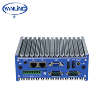 Quad Core J1900 PC industrial sin ventilador Small Edge Gateway Way Mini Din Rail Computadora integrada en stock
