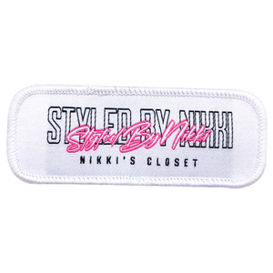 थोक कस्टम पॉलिएस्टर बुना हुआ कपड़े पैच डिजाइन लोगो नाम बुना हुआ बैज - Product Image 1