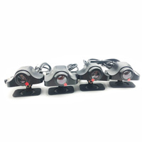 Système de caméra de recul 4 voies pour voiture, écran partagé, vision nocturne étanche, moniteur LCD 11 pouces, kit pour grand camion, système de sécurité DVR pour véhicule