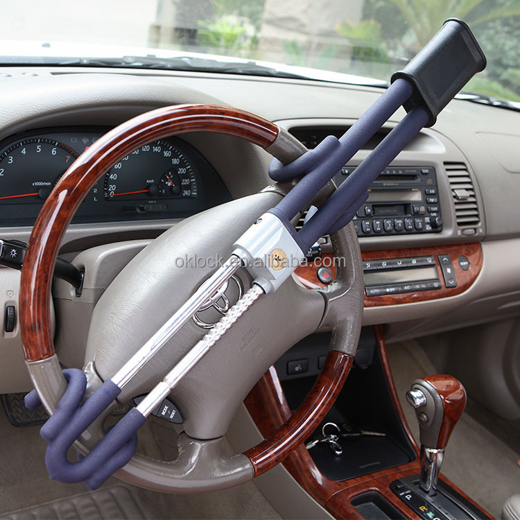 OKLead OKL6818 Universal Steel Steering Wheel Lock - Car Anti-Theft Device