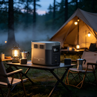 Alimentation électrique portable pour le camping en plein air Delta 2 Max (CN) 2048Wh/3100W, 220V, charge rapide, batterie de camping portable