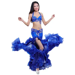 Yüksek kaliteli profesyonel sahne oryantal dans karnaval kıyafetler kadınlar için