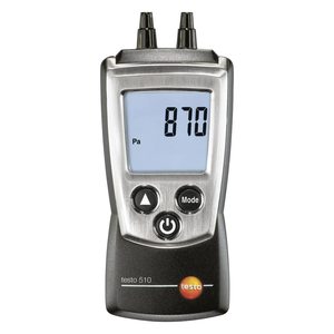 Testo 510, manomètre de poche, 0 à 100 Hpa, résolution 0,01 Hpa, anémomètre portatif - Product Image 1