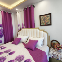 LILIANNA Ensemble de literie de luxe personnalisé 18 pièces avec couvre-lit, rideaux assortis et ensemble de couette pour mariage