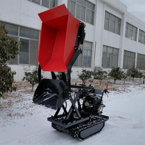 Piccolo autocarro con cassone ribaltabile ad alta efficienza a buon mercato portatile <span class=keywords><strong>Mini</strong></span> Carrier <span class=keywords><strong>Dumper</strong></span> 500 kg 800 kg benzina cingolato <span class=keywords><strong>Dumper</strong></span> - Product Image 5