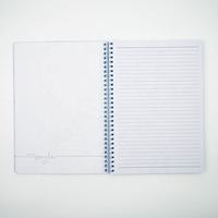 Carnets inspirants personnalisés en format B5 avec couverture en lin, carnet inspirant avec logo