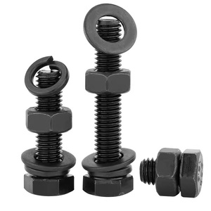 Negro M6 DIN931 <span class=keywords><strong>Perno</strong></span> <span class=keywords><strong>M10</strong></span> Tuerca M14 Pernos hexagonales con acero liso Herrajes de construcción Pernos Tuerca Y <span class=keywords><strong>Perno</strong></span> Buen precio" - Product Image 6