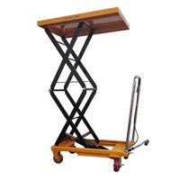 Chariot élévateur de table hydraulique, table portable pour ciseaux, réglable, bon marché