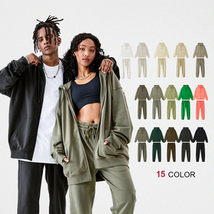 Sudadera con Capucha Extra Grande de Alta Calidad, con Cierre, Logotipo Personalizado, 400 Gramos, Algodón Grueso, Felpa, para Hombre - Product Image 1