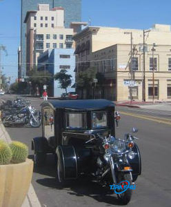 विशाल काले अंत्येष्टि मोटरसाइकिल ट्रेलर ताबूत कार्ट हॉट सेलिंग अंतिम संस्कार कार मोडेन कैसकेट - Product Image 3