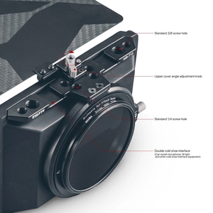 <span class=keywords><strong>Tilta</strong></span> กล่องผิวด้านขนาดเล็ก MB-T15,สำหรับกล้อง DSLR Mattebox เลนส์วงแหวน55มม. 58มม. 77มม. 67มม. 52มม. สำหรับ BMPCC 6K A7 GH5 5D4 - Product Image 2