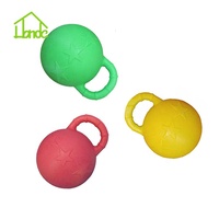 Mainan bola kuda, peralatan kuda bola karet dengan pegangan besar produk bola karet
