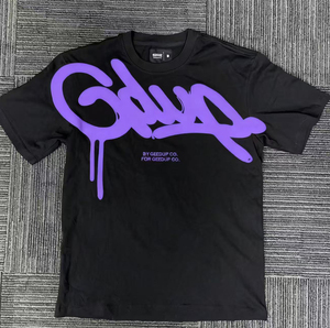 เสื้อยืดแขนสั้นทรงโอเวอร์ไซส์ ยี่ห้อ Geedup ลายพิมพ์ตัวอักษร ผ้าฝ้าย 100% คุณภาพเยี่ยม ลดราคาสุดฮอต สำหรับผู้ชาย - Product Image 2