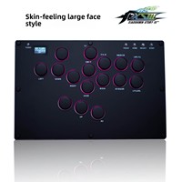 Hitbox Deluxe Edition Mechanical Gaming Keyboard with RGB Backlit PS5 Fighting-Style Joystick Large Size 16 Tactile Keycaps