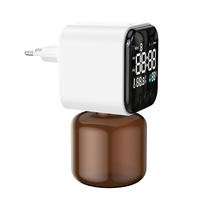 Diffuseur d'arômes mural de type prise électrique 2026, 150 ml, diffuseur de parfum pour la maison et le commerce avec horloge, température et humidité