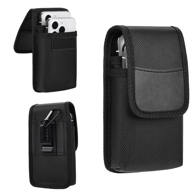 Luxury DYL/OEM Nylon Wallet Phone Case for iPhone 17 PRO MAX PC Belt Clip Shockproof Sports Design with Credit Card Slot