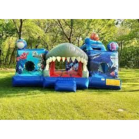 Finding Nemo Bouncer, Gorila inflable, Ocean Themed Kids Casa de rebote inflable para juegos al aire libre y fiestas