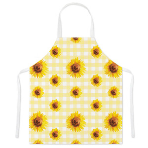 Bonito delantal resistente al aceite de girasol, ajustable y cómodo, ideal para cocina, barbacoa y uso diario, delantal para adultos - Product Image 1