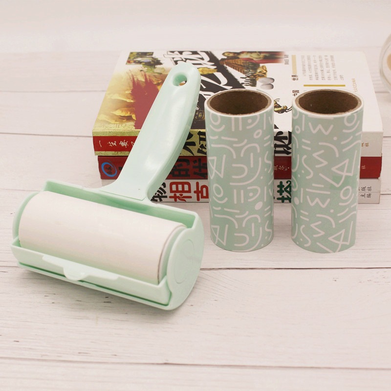 Free Sample  Household Cleaning Tools   Long Handle Lint Roller Machine Strong Sticky Pet Hair Remover Lint Roller