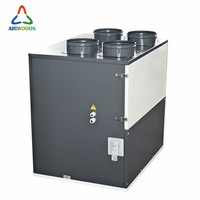 Système de ventilation à récupération de chaleur horizontal pour villa, hôtel et usage commercial, débit d'air 350m³/h, réfrigérant R410A