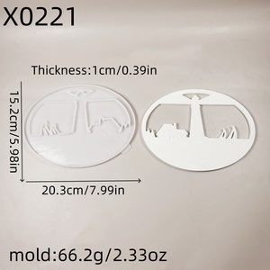 Handmade <b>Resin</b> Casting <b>Molds</b> for DIY Ins Style Decorative Ornaments Round <b>Silicone</b> X0221 Ornament <b>Mold</b> for Cake Tools - Product Image 2