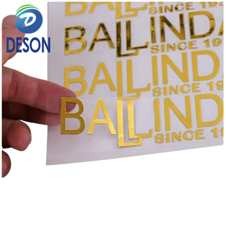 Deson 3D custom gold hologram sticker high quality hologram self-adhesive permanent sticker