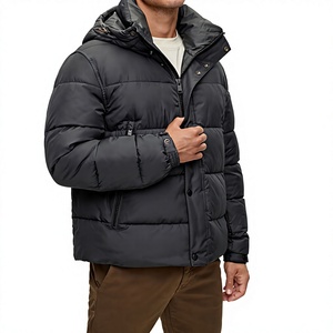 Chaqueta Acolchada Ligera de Nuevo Diseño para Hombre, Ropa de Invierno, Cuello Alto, Logotipo Frontal, con Capucha, Resistente al Viento e Impermeable, Servicio OEM - Product Image 1